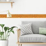 Frise adhsive 10 cm x 300 cm, dcoration murale africaine gomtrique, couleur, pour murs intrieurs. ...