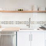 Frise adhsive 10x300 cm, carreaux de ciment style ancien, dcorative autocollante borgatella, idale ...