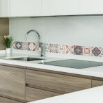 Frise adhsive autocollante 10 cm x 300 cm, style ancien borgatella tomette carreaux de ciment, dcorative ...