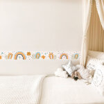 Plage - frise adhsive autocollante 15 cm x 300 cm pour dcoration chambre enfant, illustration escargots ...