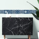 Plage - frise adh�sive autocollante 15 cm x 300 cm, d�corative, motif carreaux de ciment ancien, azulejos ...