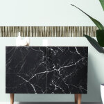 Frise adhsive autocollante 15 cm x 300 cm, motif tiges de bambou marron, dcorative pour murs et sols. ...