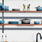 Frise adhésive autocollante arboréa zellige - motif éventail gris bleuté - 5 cm x 300 cm - décoration ... Frise adhésive autocollante arboréa zellige - motif éventail gris bleuté - 5 cm x 300 cm - décoration ...