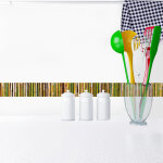 Frise adh�sive autocollante bambou 3d, 5 cm x 300 cm, d�cor murale r�aliste trompe l'oeil, d�coration ...