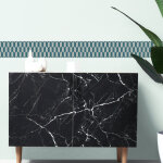 Frise adhsive dcorative bjerkvik bleu, 15 cm x 300 cm, forme losange vertical, style graphique, autocollante ...