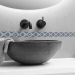 Plage - frise autocollante tribal bleu 5x300cm - d�corative, motif graphique et losange, adh�sive