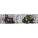Bricoflor - frise murale idale chambre garon | frise papier peint tracteur vert | frise tapisserie ...