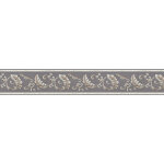 Frise papier peint motif baroque pour salon | frise papier peint chic avec ornements | frise tapisserie ...