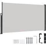 Froadp 160�300cm paravent lat�ral extensible unilat�ral c�t� brise vue retractable store ext�rieur, gris ...