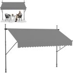 Froadp 300x120cm auvent � serrage avec manivelle r�tractable r�sistant uv imperm�able auvent stores pour ...