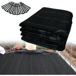 Froadp toiles de paillage lutte contre les mauvaises herbes b�che drainant tapis, 100g / ? pp, 2x5m, ...