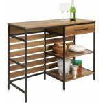 Fsb71 - pf table de cuisine meuble de rangement cuisine comptoir de cuisine avec tiroir et 2 tagres, ...