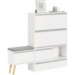 Sobuy - fsr134 - w meuble à chaussures, armoire à chaussures avec 1 banc de rangement amovible sur pieds, ... Sobuy - fsr134 - w meuble à chaussures, armoire à chaussures avec 1 banc de rangement amovible sur pieds, ...