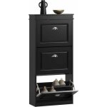 Fsr94 - sch meuble de rangement � chaussures armoire � chaussures commode � chaussures 3 abattants meuble ...