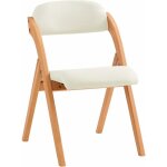 Sobuy - fst92 - w chaise pliante en bois avec assise et dossier rembourrs fauteuil chaise pour cuisine, ...