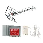 Fte - kit antenne avec filtre lte uhf biii amplificateur � 4 entr�es et alimentation vkit1lte