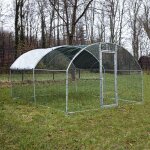 Fudajo - wiltec parc enclos xxl pour petits animaux domestiques ? 4 x 3 x 2 m ? en acier ? clture verrouillab ...