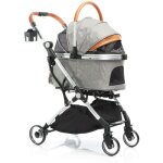 Poussette pliable pour chiens et chats 2 en 1 ? capacité max. 15 kg ? grise ? en aluminium ? avec sac ... Poussette pliable pour chiens et chats 2 en 1 ? capacité max. 15 kg ? grise ? en aluminium ? avec sac ...