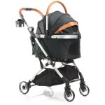 Poussette pliable pour chiens et chats 2 en 1 ? capacité max. 15 kg ? noire ? en aluminium ? avec sac ... Poussette pliable pour chiens et chats 2 en 1 ? capacité max. 15 kg ? noire ? en aluminium ? avec sac ...