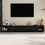 Fufu&gaga - meuble tv réglable, 160 cm - 270 cm de largeur buffet bas pour téléviseur, tableau tv avec ... Fufu&gaga - meuble tv réglable, 160 cm - 270 cm de largeur buffet bas pour téléviseur, tableau tv avec ...