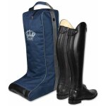 Full, bleu: sac � chaussures en nylon avec renforts en similicuir et fermeture � glissi�re