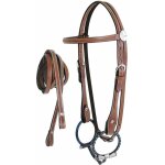 Full, chestnut rosso: bridon en cuir occidental complet avec r�nes