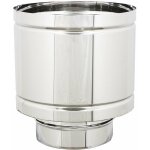 Fumaiolo comignolo windproofing en forme de baril en acier inoxydable de 8  25 cm 8 cm