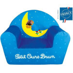 Fun - house fauteuil club rouge petit ours brun enfant