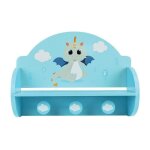 Les tendances - fun house leon le dragon 713338 etagere portemanteau dimensions : + - h. 33 x l. 46 x ...