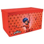 Fun house miraculous coffre a jouets - pliable - 55, 5 x 34, 5 x 34 cm - pour enfant