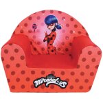 Fun house miraculous fauteuil club lady bug - l. 52 x p. 33 x h. 42 cm - pour enfant origine france garantie ...