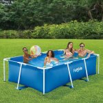 Funsicle ? piscine tubulaire rectangulaire 2, 60 m x 1, 60 m x 0, 66 m ? liner toughmesh? 3 couches ? ...
