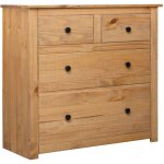 Prolenta premium - buffet bahut meuble de rangement commode 80x40x83 cm pin gamme panama 73219