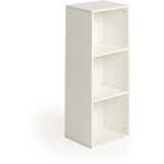 Furniturer bout de canap� blanc � 3 niveaux, petite table d'appoint de salon, �tag�re rangement ouvert, ...