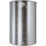 Belvivere - fut 200 lt fut en acier inoxydable h 83 cm avec bouchon de re'servoir pour vin huile bie're ...
