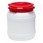 Fut / bidon plastique alimentaire grande ouverture  visser - curtec 15 litres