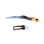 Lot de 2 s�cateurs fuxtec fx - hgw2 - s�cateur et couteau - scie