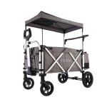 Chariot de transport pliable fuxtec super cruiser - outdoor enfant 75 kg - gris premium