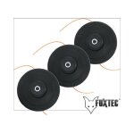 Set de 3 tte de coupe double fil pro fuxtec dbroussailleuse