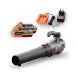 Souffleur � batterie fuxtec fx - e1lb20 - 20v 38m / s - set 2 batterie 2ah et chargeur 2, 4a