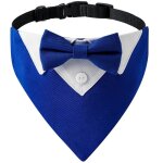 Fvbjd - collier de chien avec n?ud papillon et bandana pour mariage(s)