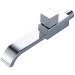 G1 / 2 robinet mural moderne en laiton pour salle de bains robinet mural monotrou robinet d'eau froide ...