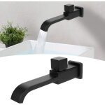 G1 / 2 robinets muraux modernes en laiton salle de bain robinetterie mural monotrou robinet d'eau froide ...