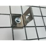 Gabiona - gabiondeco - bride de fixation panneau bois sur gabion mailles 5 x 5 cm. aluminium - made in ... Gabiona - gabiondeco - bride de fixation panneau bois sur gabion mailles 5 x 5 cm. aluminium - made in ...