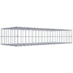 Gabiona - gabiondeco - gabion 100 cm x 20 cm x 40 cm (l x h x p). mailles 5 x 10 cm. fermeture par anneaux ...