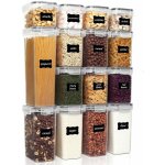 Gabrielle - lot de 15 bote hermetiques alimentaires plastique, boite conservation cuisine avec couvercle ... Gabrielle - lot de 15 bote hermetiques alimentaires plastique, boite conservation cuisine avec couvercle ...
