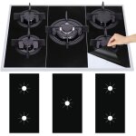 Gabrielle 3pcs plaque de cuisson � gaz protection en t�flon, tapis de cuisini�re � gaziniere gaz r�utilisables ...