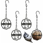 Gabrielle 4pcs mangeoires oiseaux  suspendre en mtal porte boule de graisse  oiseaux intrieur extrieur ...