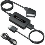 Gabrielle convertisseur p�ritel vers hdmi avec c�bles hdmi et p�ritel, convertisseur scart vers hdmi, ...