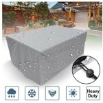 Gabrielle housse salon de jardin carre 210d, 100x100x85cm housse de meuble de jardin impermeable housse ...